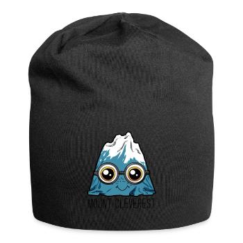 Mount Cleverest Everest Clever Smart Intelligent - Jersey Beanie - black - Front