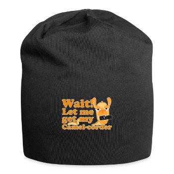 Camel Camera Movies WordPlay Funny Gift - Jersey Beanie - black - Front