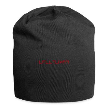 Freimaurer-Alphabet - Jersey-Beanie - Schwarz - Vorne
