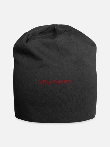 Freimaurer-Alphabet - Jersey-Beanie - Schwarz