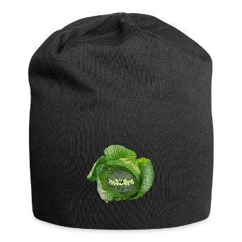 Bad Lettuce Gift Idea for Healthy Eating - Jersey Beanie - black - Front