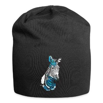 Zebra - Jersey-Beanie - Schwarz - Vorne