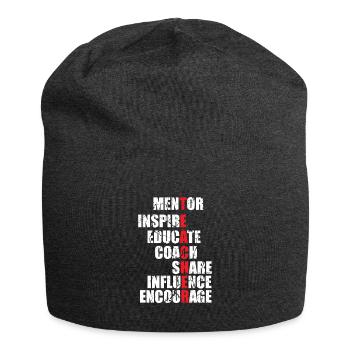 Teacher mentor role model Teacher Teacher Gift - Jersey Beanie - charcoal grey - Front