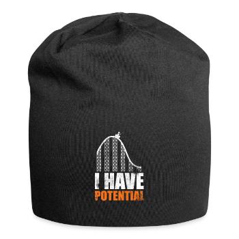 I Have Potential Science Pun Physics Geek Teacher - Jersey Beanie - black - Front
