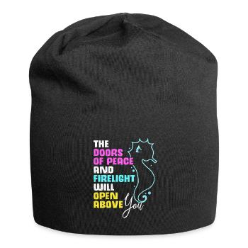 Seepferd - Jersey-Beanie - Schwarz - Vorne