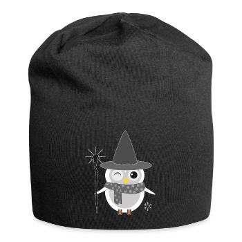 Owl Witch Witch Halloween Magic Magic Eagle Owl - Jersey Beanie - black - Front