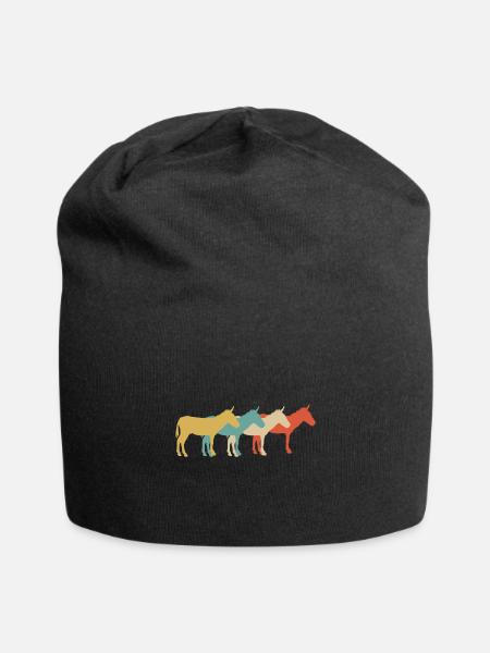 Esel Bauernhof - Jersey-Beanie - Schwarz
