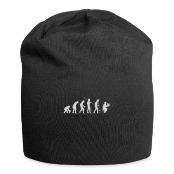 Wissenschaft Evolution - Jersey-Beanie - Schwarz - Vorne