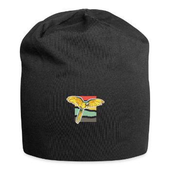 Papagei - Jersey-Beanie - Schwarz - Vorne