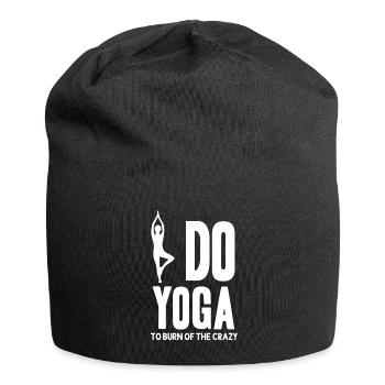 Funny Yoga - Chemise - Bonnet en jersey - noir - Devant