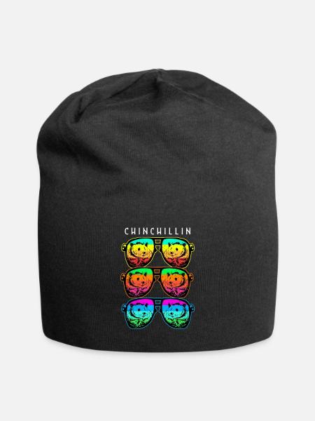 Chinchilla - Jersey-Beanie - Schwarz