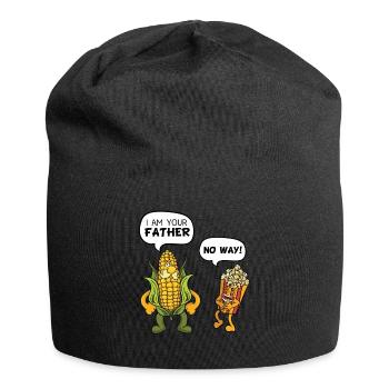 Je suis ton père Popcorn - Bonnet en jersey - noir - Devant