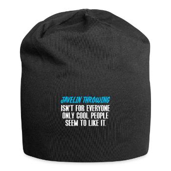 Speerwerfen - Jersey-Beanie - Schwarz - Vorne