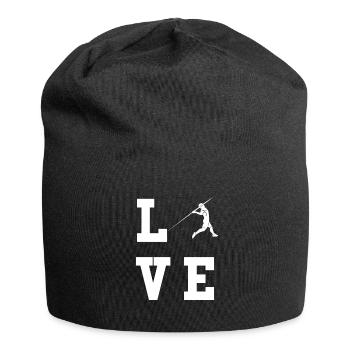 Speerwerfen Love - Jersey-Beanie - Schwarz - Vorne