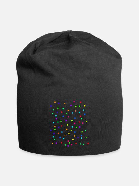 Konfetti - Jersey-Beanie - Schwarz