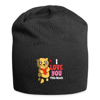 Otter Ferret Marten Water Sea Otter Beaver Sweet - Jersey Beanie - black - Front