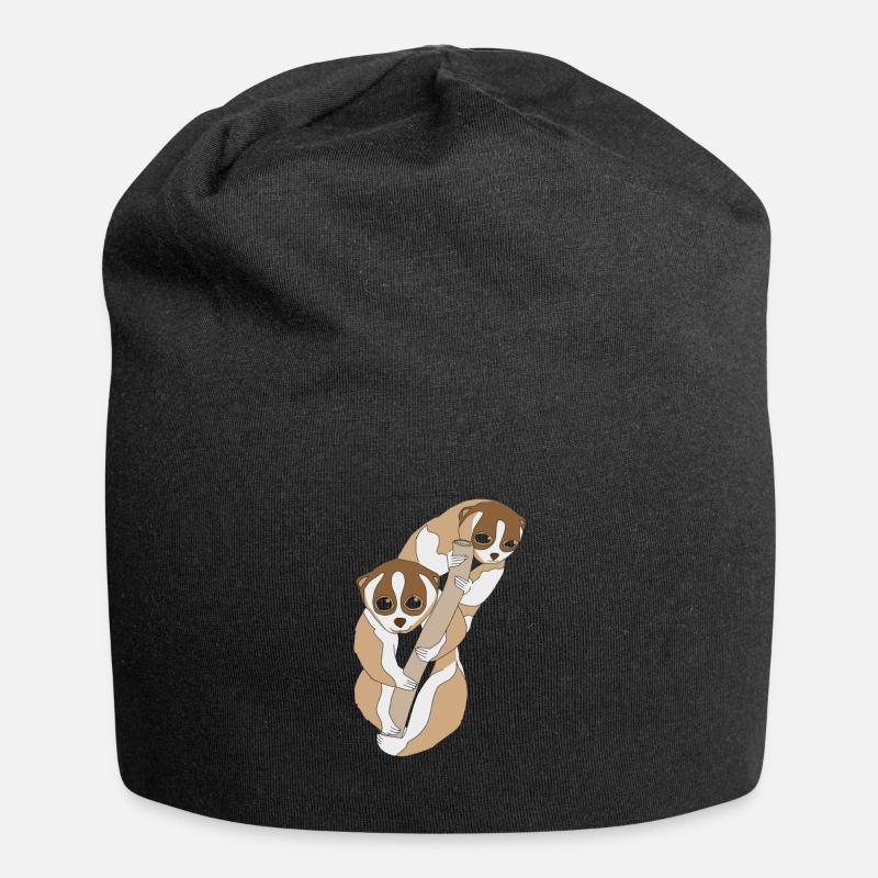 Plumploris - Jersey-Beanie - Schwarz
