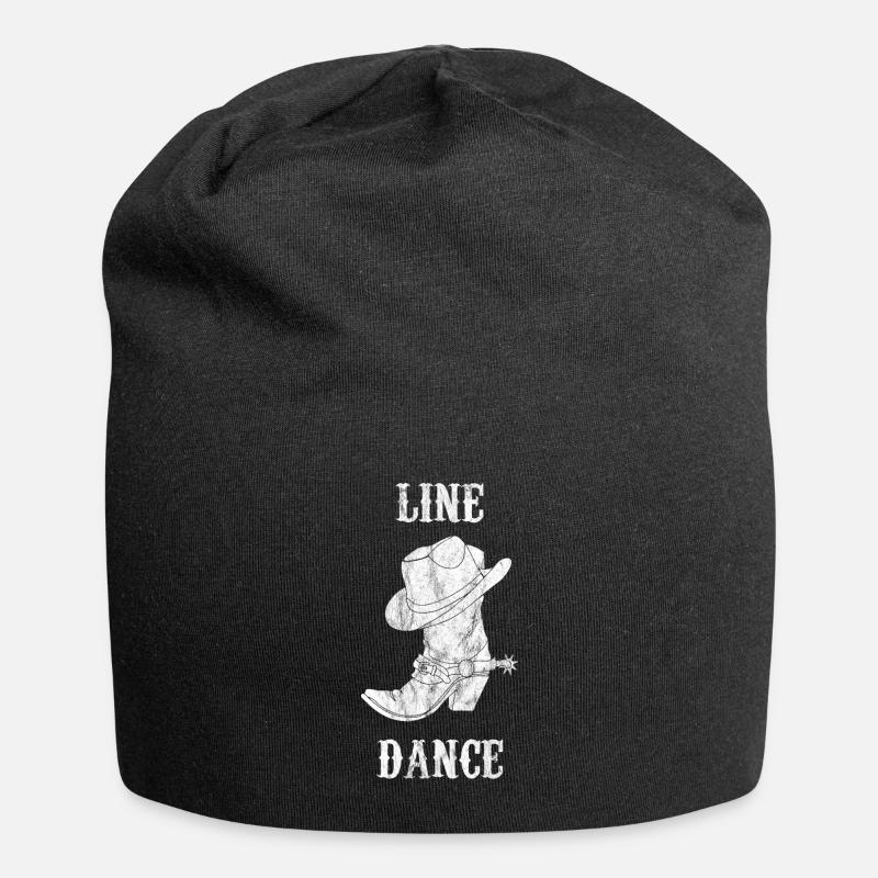 Linedance - Linedancer - Country - Cowboystiefel - Jersey-Beanie - Schwarz