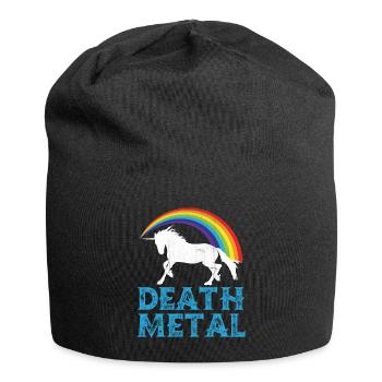 Death Metal Einhorn - Jersey-Beanie - Schwarz - Vorne