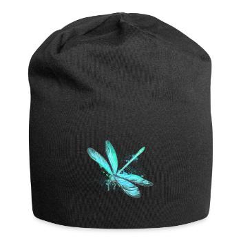Etang à insectes libellule étang - Bonnet en jersey - noir - Devant