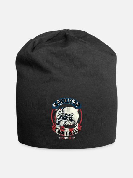 American football design - Jersey Beanie - black