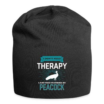 Je n'ai pas besoin de thérapie - PEACOCKS - Bonnet en jersey - noir - Devant