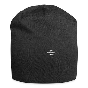 do nothing club - Jersey Beanie - charcoal grey - Front