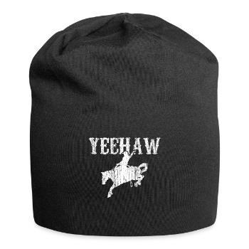 Horse Rding Yeehaw - Jersey Beanie - black - Front