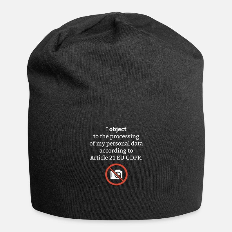 Personal data Privacy GDPR Jura - Jersey Beanie - black