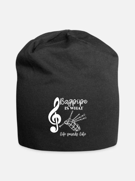 Dudelsack - Sackpfeife - Dudelsackspieler - Leben - Jersey-Beanie - Schwarz