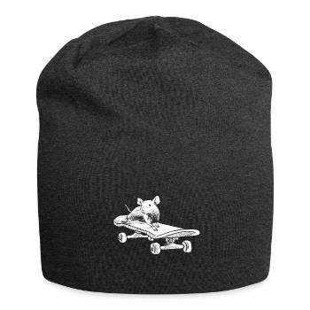 Planche à roulettes - Bonnet en jersey - charbon - Devant
