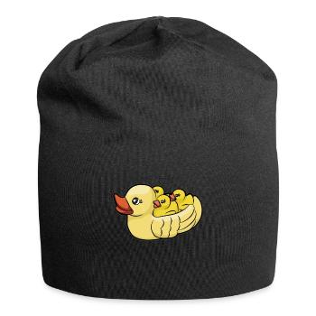 Badeente Baden Badewanne Ente Plastik Entchen - Jersey-Beanie - Schwarz - Vorne