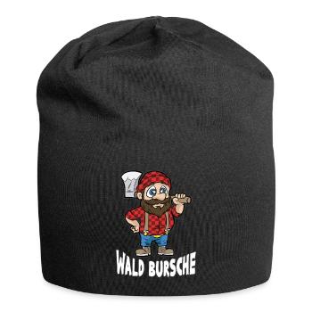 WALD BURSCHE Forestier forestier forestier bûcheron Dessin animé - Bonnet en jersey - noir - Devant