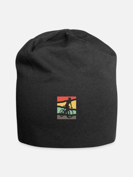 Fahrradfahren - Jersey-Beanie - Schwarz