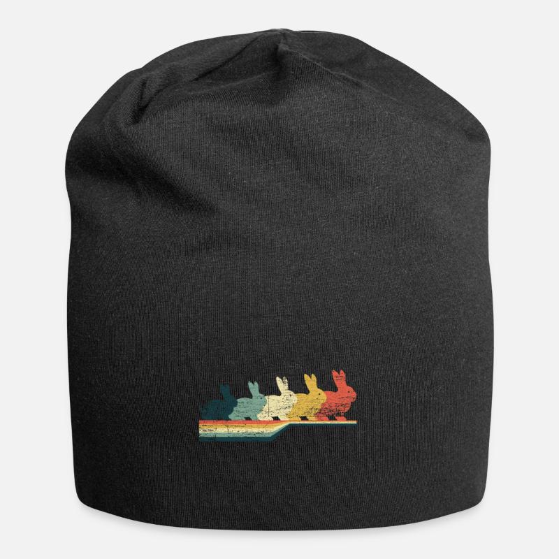 Hase - Jersey-Beanie - Schwarz