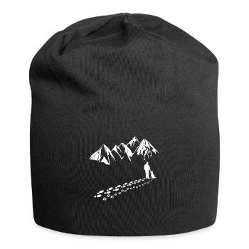 Dog Man Mountain Paw Gassi Shirt - Jersey Beanie - black - Front