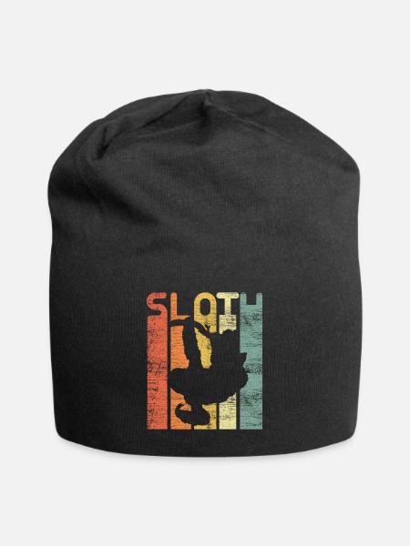 Faultier Mittelamerika Regenwald - Jersey-Beanie - Schwarz