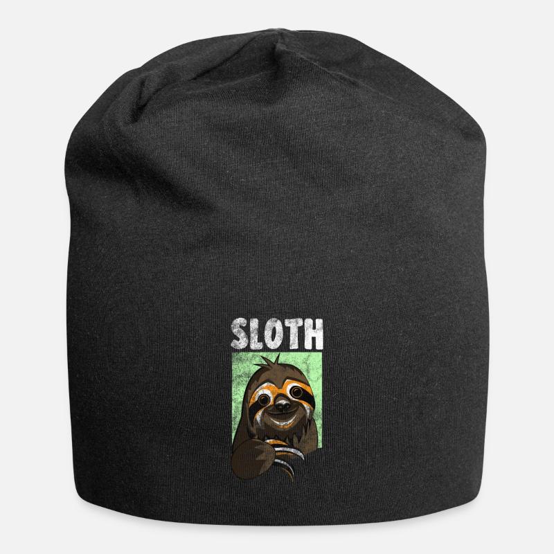 Sloth - Jersey Beanie - black