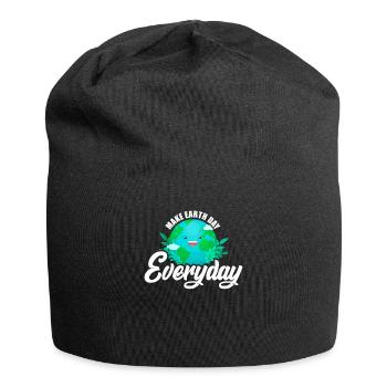 Tag der Erde / Tag der Erde das Geschenk der Zukunft - Jersey-Beanie - Schwarz - Vorne