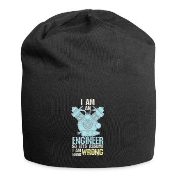 Funny Engineers Are Never Wrong Engineering Studen - Jersey Beanie - black - Front