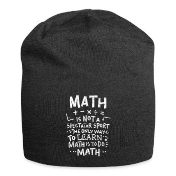 Mathelehrer - Jersey-Beanie - Anthrazit - Vorne