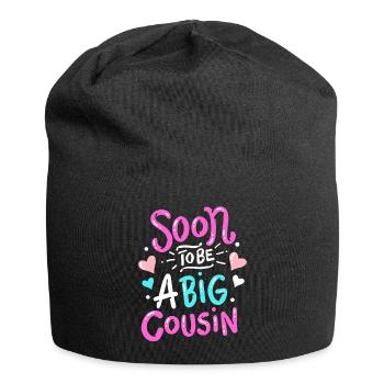 Großer Cousin - Jersey-Beanie - Schwarz - Vorne