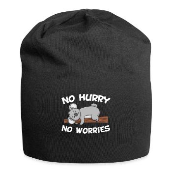 Relax Koala Bear Chill Relax Gift - Jersey Beanie - black - Front