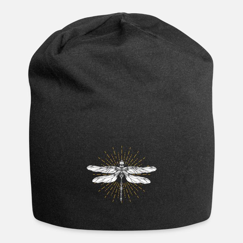Libelle Tier - Jersey-Beanie - Schwarz