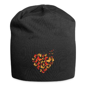 Les papillons aiment - Bonnet en jersey - noir - Devant