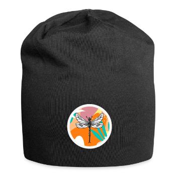 Libelle Tierliebhaber - Jersey-Beanie - Schwarz - Vorne
