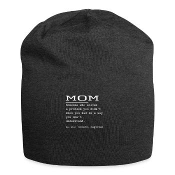 MOM - Jersey-Beanie - Anthrazit - Vorne