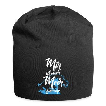 I feel like the sea holiday - Jersey Beanie - black - Front