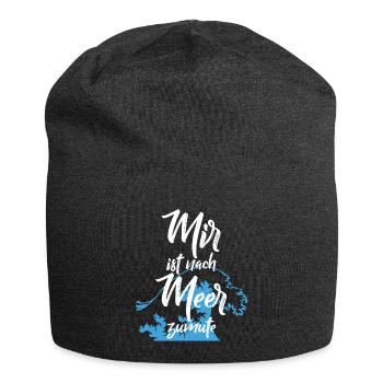 I feel like the sea holiday - Jersey Beanie - charcoal grey - Front