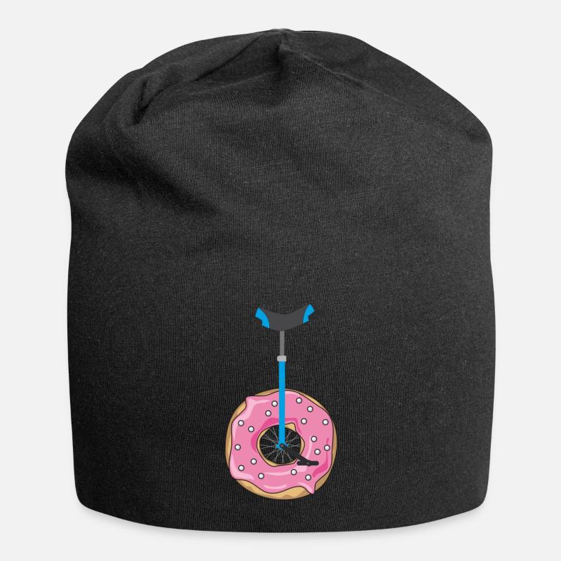 Donut Einrad - Jersey-Beanie - Schwarz